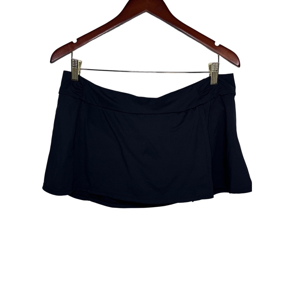 Athleta Midrise Black Swim Skort